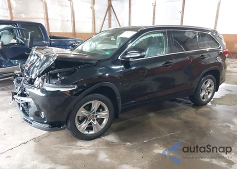 2018 Toyota Highlander Limited from USA, damaged, VIN 5TDDZRFH1JS860397